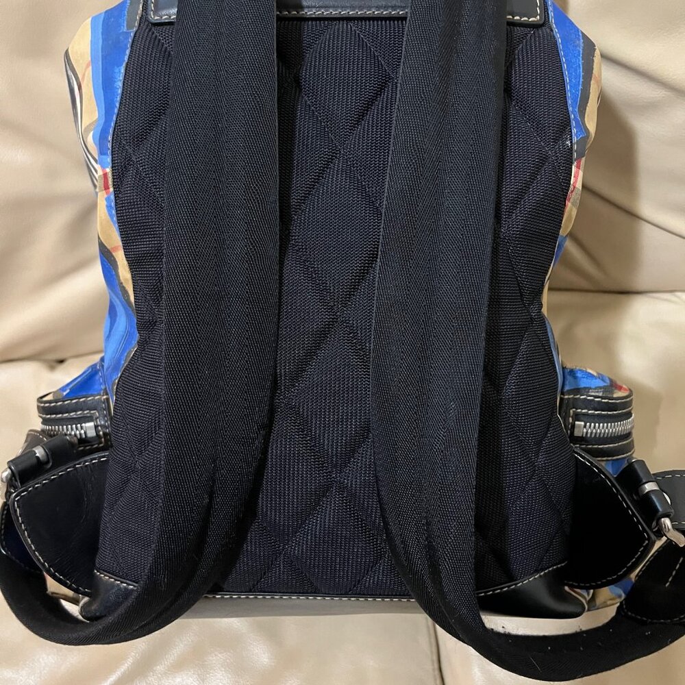 Burberry Blue Graffiti Rucksack - Picture 4 of 7